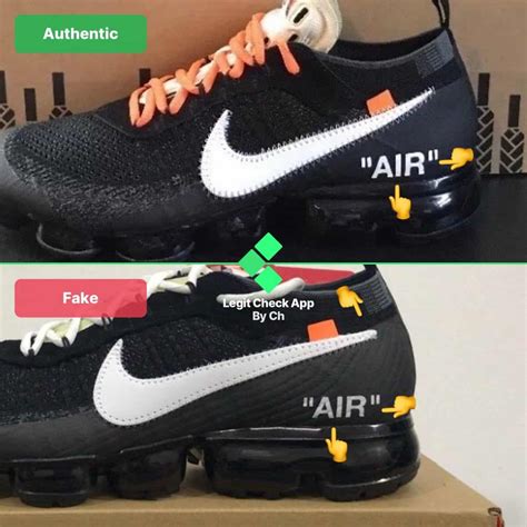 nike air vapormax off white fake vs real|off white vapormax price.